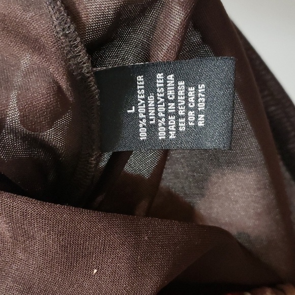 Zac & Rachel Pleated, Lined Flutter Sleeve Top, Large - Picture 4 of 6